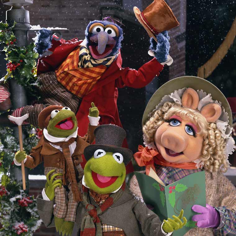 Muppets standing in a group