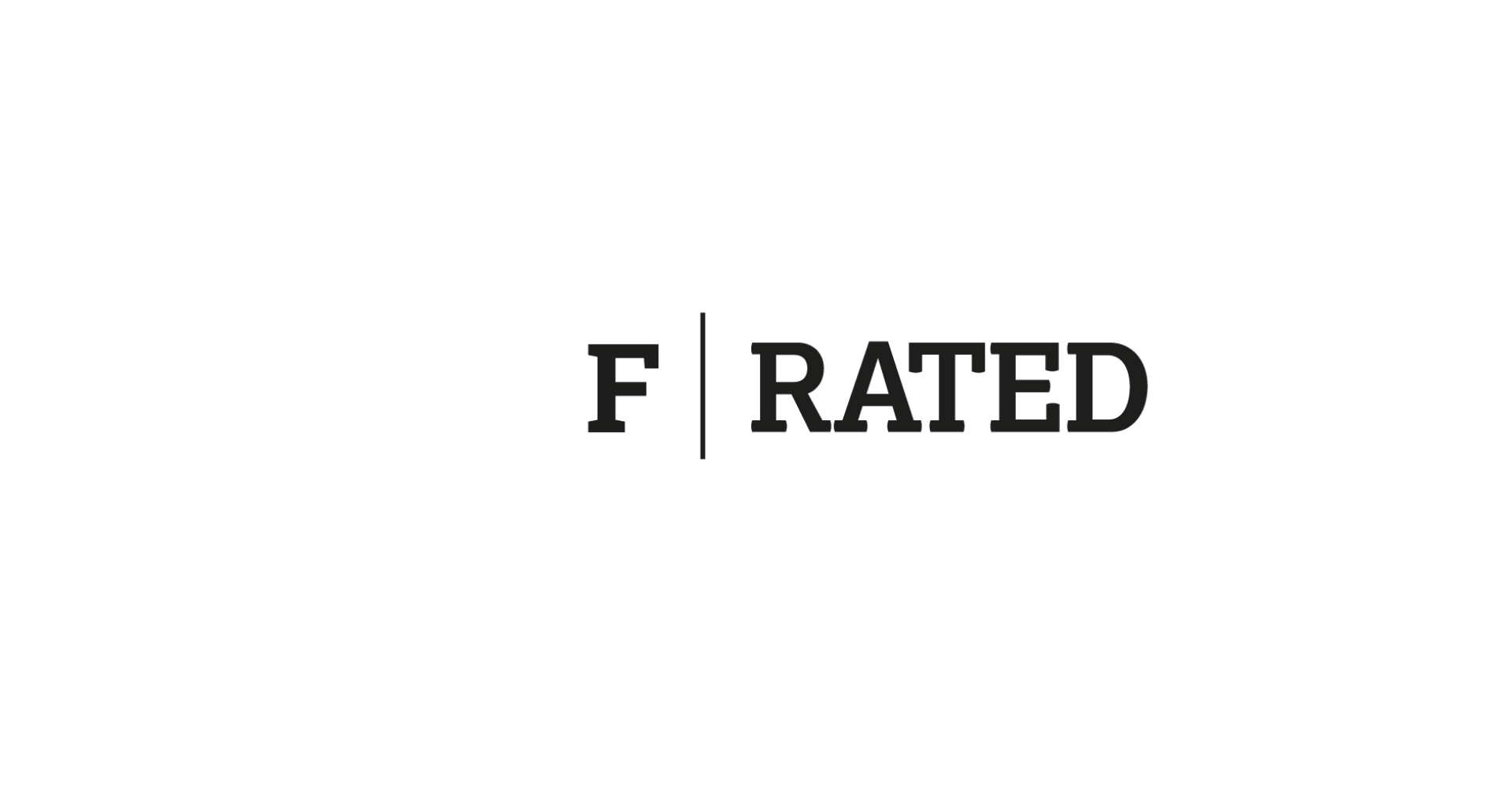 Text reads: F Rated