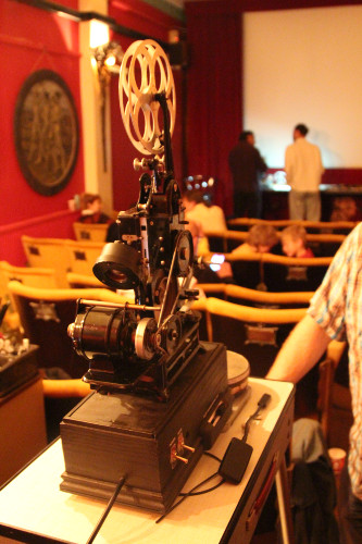 9.5mm projector in cinema