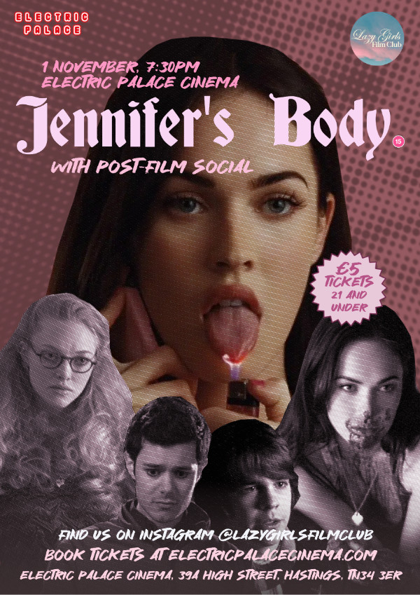 Jennifer's Body poster with woman holding flame to her tongue